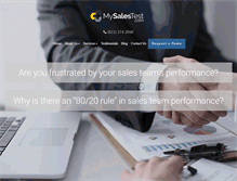 Tablet Screenshot of mysalestest.com